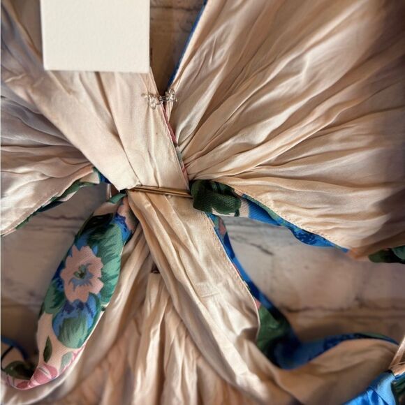 Lush Floral Cut Out Maxi Dress Size Medium - Picture 9 of 12